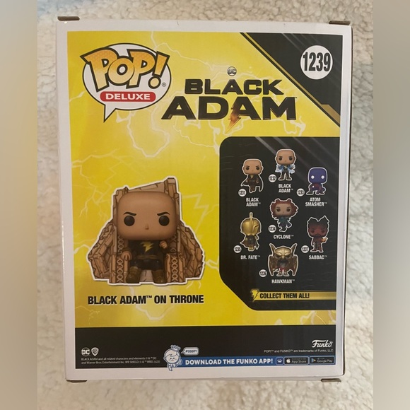 Funko Pop! Black Adam on Throne Vinyl Figure - Picture 4 of 7